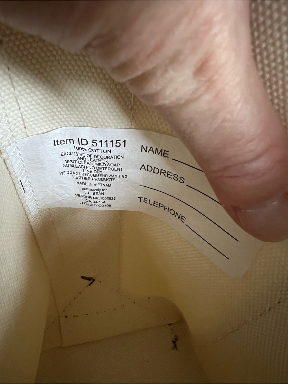 🌟NWT L.L.Bean SMALL Web Handled JAPAN Boat & Tote - Picture 5 of 11